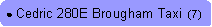 Rounded Rectangle: ● Cedric 280E Brougham Taxi  (7)