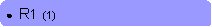 Rounded Rectangle: ●  R1  (1)
